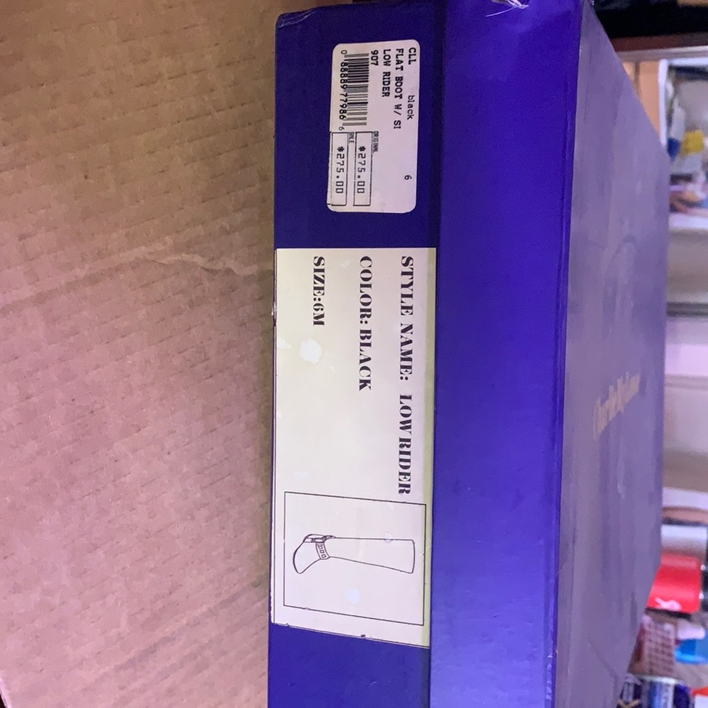 New in box Charlie My Love flat suede boots size 6